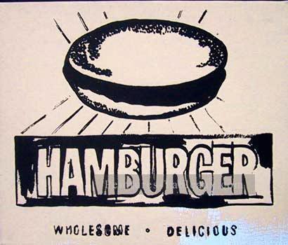 Hamburger beige Andy Warhol Peintures à l'huile
